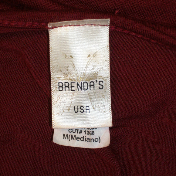 ❄️HP❄️BRENDA's Criss-Cross Front Tunic Top Lg Slv - Picture 3 of 6